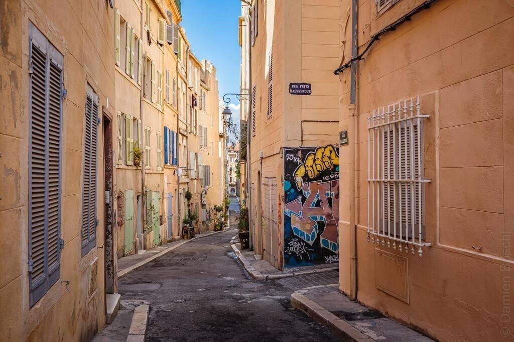 Appartement 5*, Climatise, Avec Terrasse Au Quartier Le Panier มาร์กเซย ภายนอก รูปภาพ