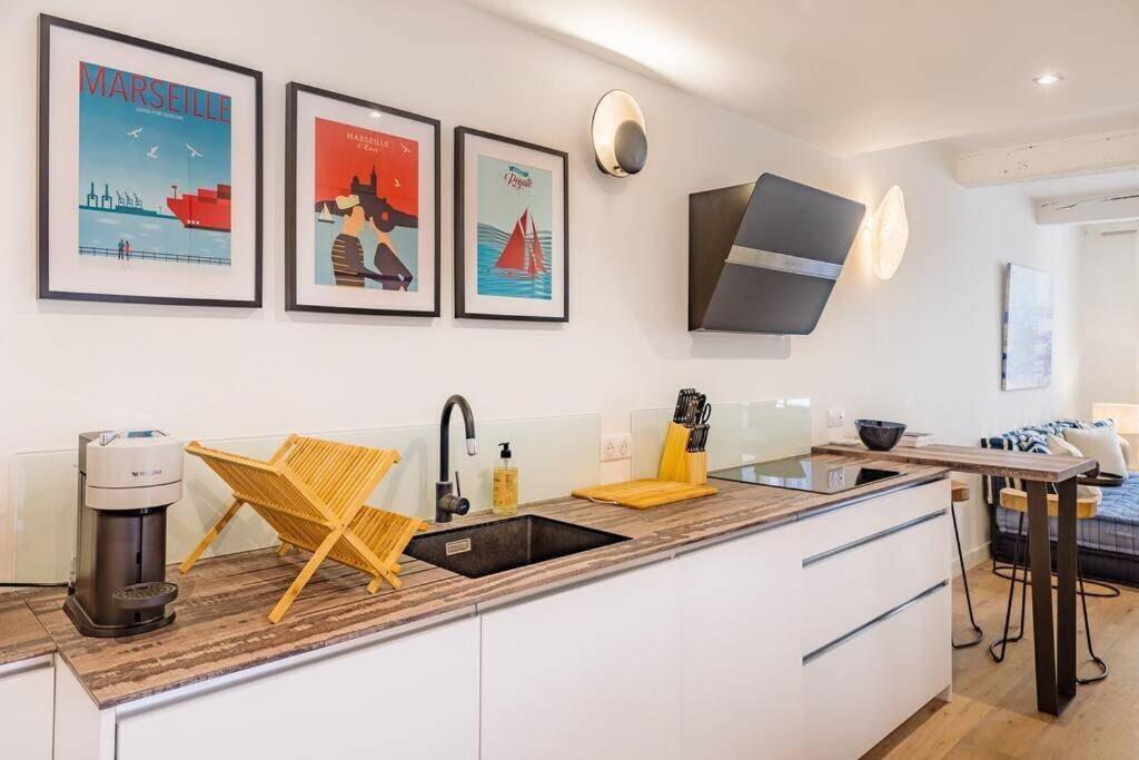 Appartement 5*, Climatise, Avec Terrasse Au Quartier Le Panier มาร์กเซย ภายนอก รูปภาพ